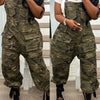 Loose Camouflage Overalls Jumpsuit