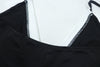 Patchwork Low-cut Halterneck Sleeveless High-rise Jumpsuit