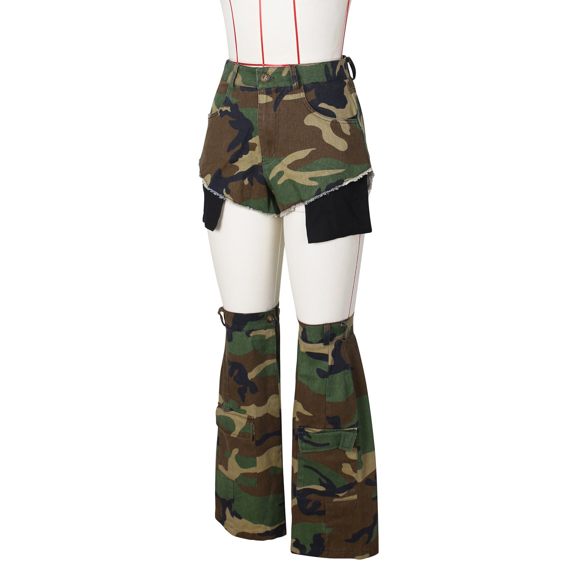 Camo Summer Hot Pants Leg Set 3PC Camo Shorts