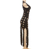 Hollow High Waist Slim-Fit Slimming Dress