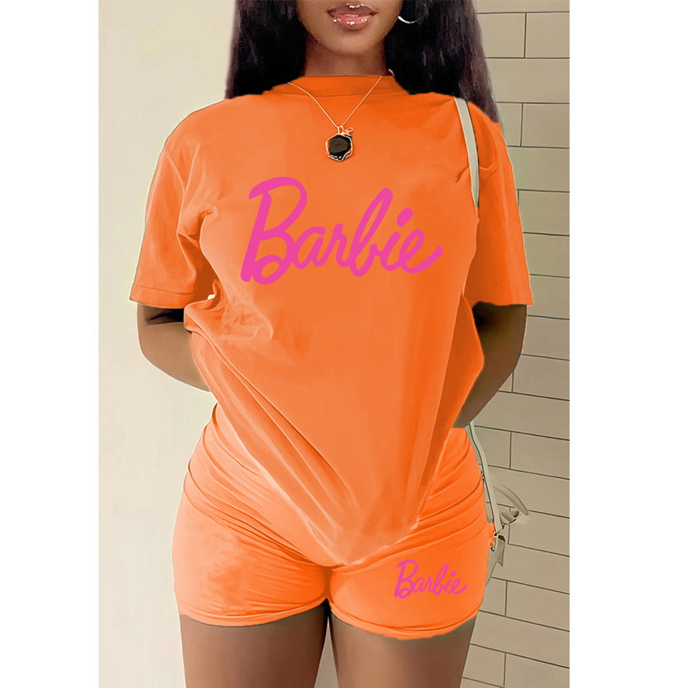 T-shirt Shorts Set Sports Suit Two Piece