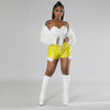 Deep Pocket Strap Leather Shorts