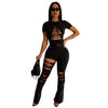 Hollow Out Sexy Tight Two-piece Set