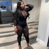 Butterfly Tight Long Sleeved Jumpsuits