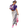 Printed Short-Sleeved Baseball Jacket