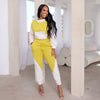 Half High Collar Hooded Sports Casual Set