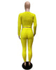 Solid Color Knitted Sweater Sexy Slim-Fit Cardigan 3PC Set