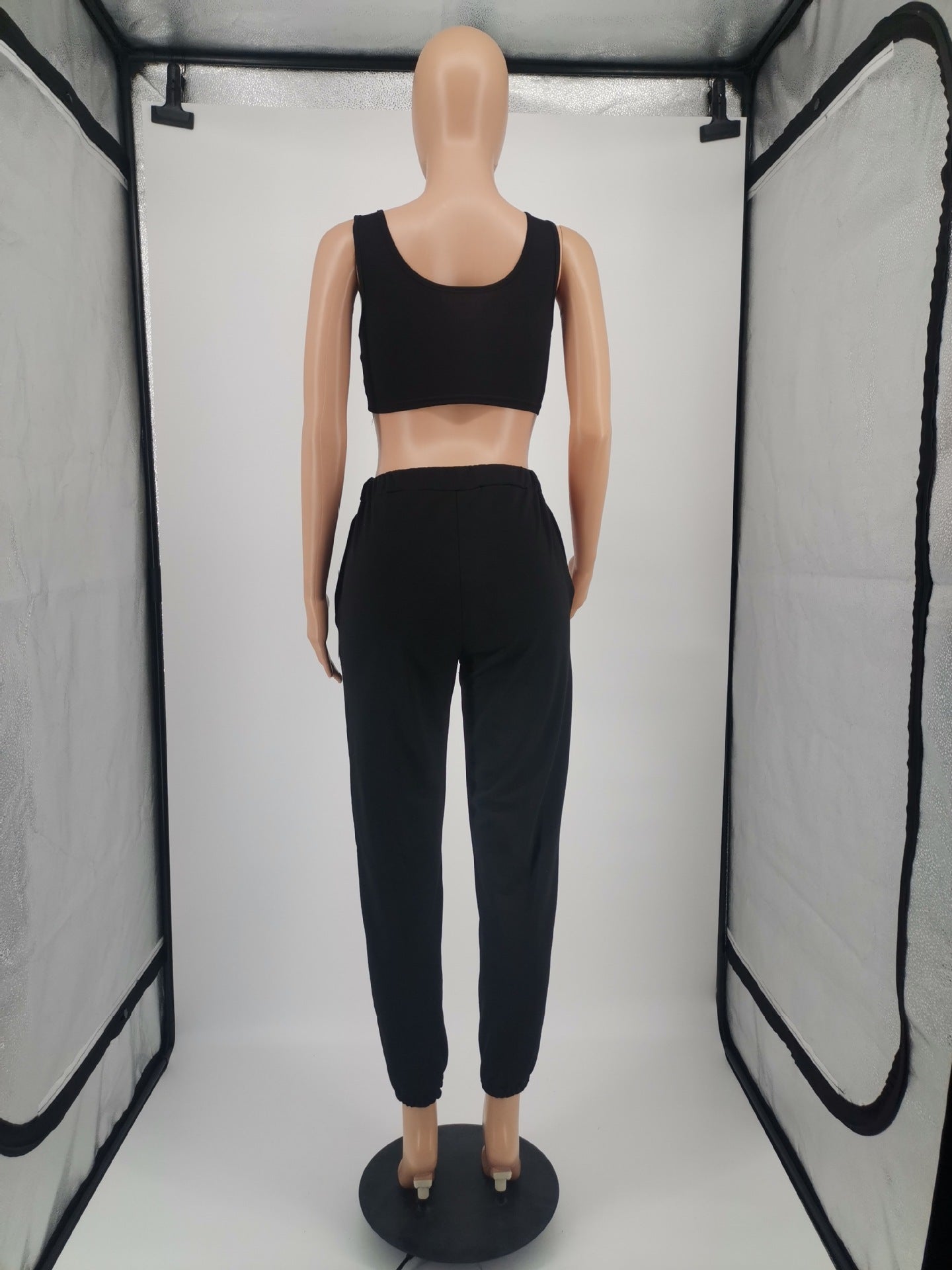 Vest Locking Pants Sports 2PC set