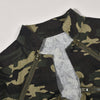 Camouflage Pocket Long-Sleeve Zipper Stand Collar Coat