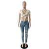 Stretch Distressed Light Blue Jeans