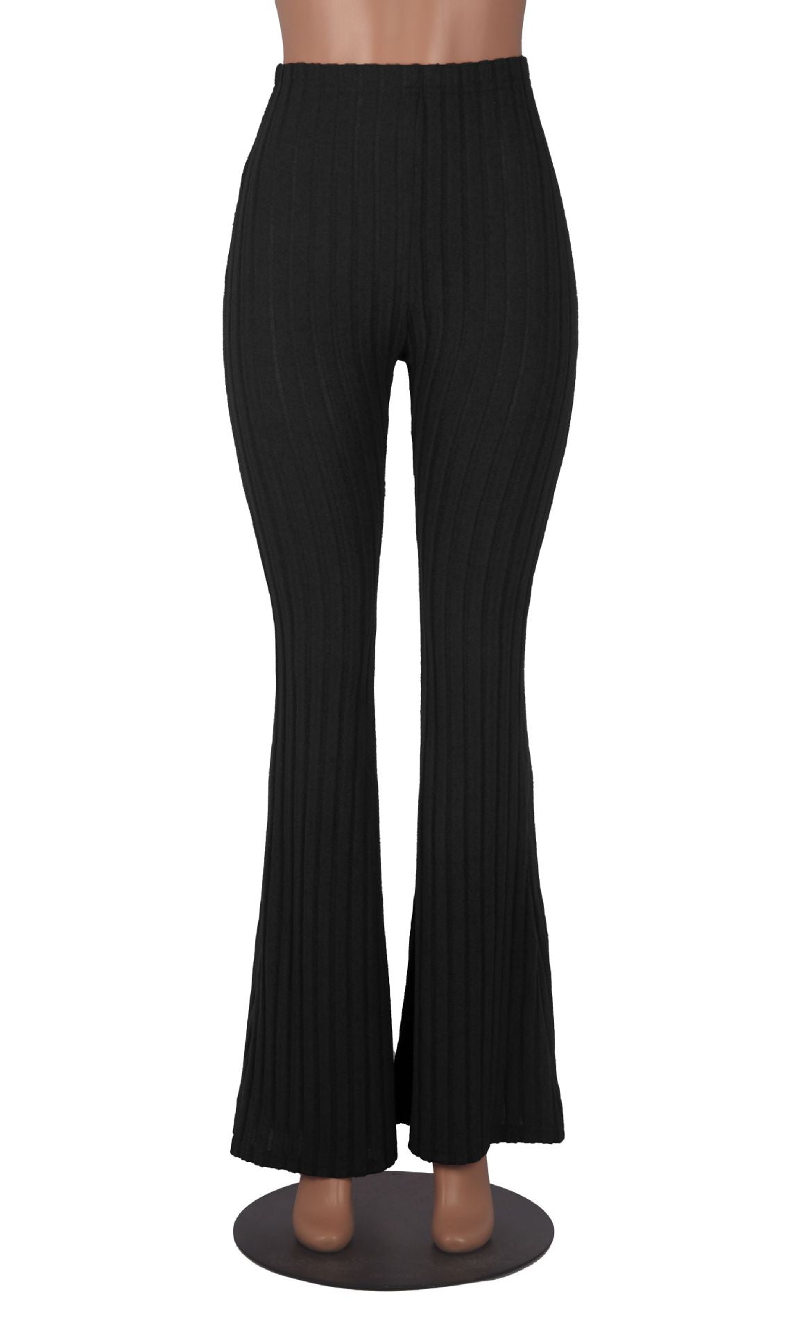 Brushed women's micro-flared pants