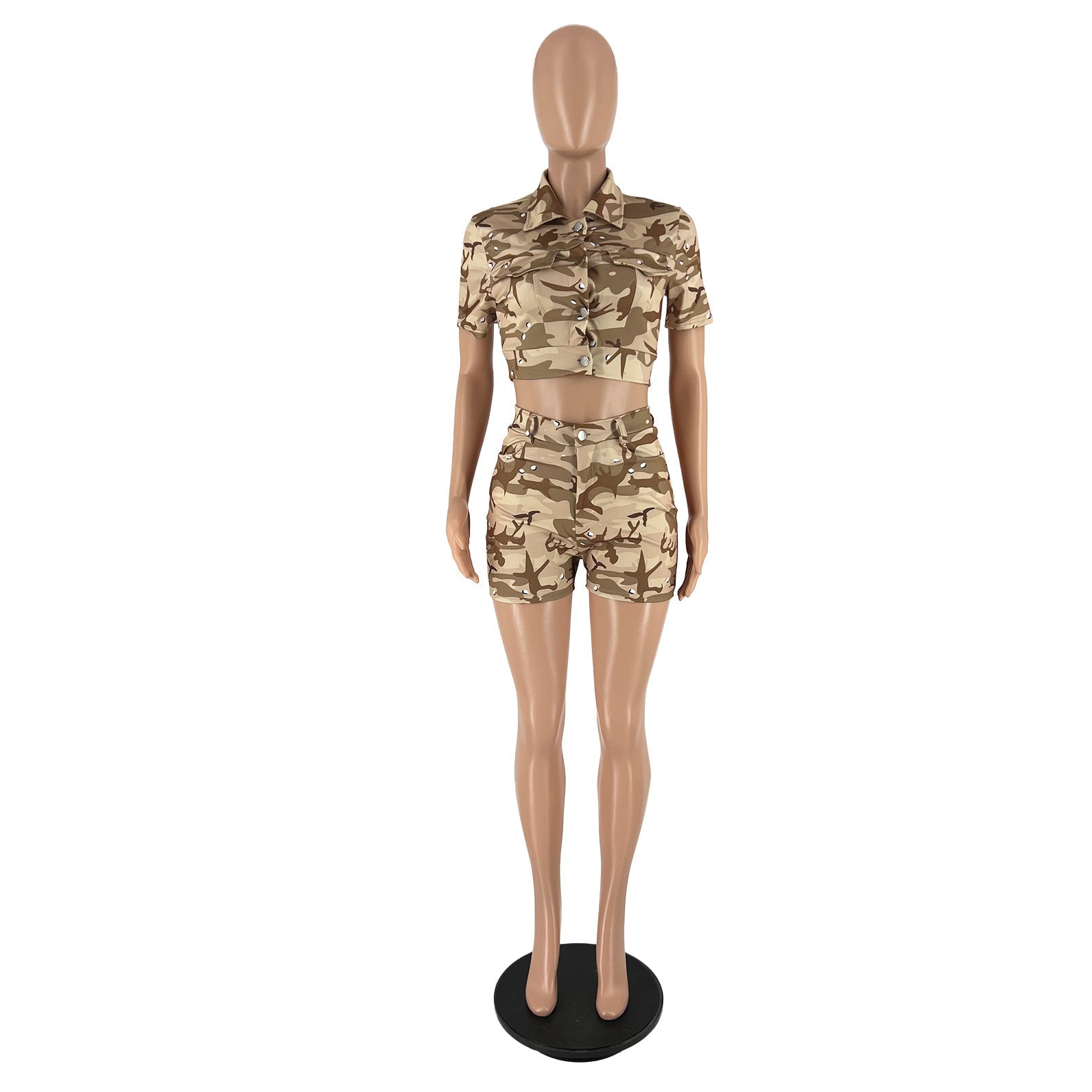Two-piece Short-sleeved Shorts