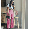 Cotton Fried Dough Twists hollow casual pants