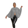 Bright Silk Cardigan Backless Top Lace Shirt
