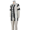 Hollow out See-through Lapel Knitted Shorts Suit