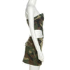 Bra Camouflage Top, Buttocks Wrapped Skirt Set