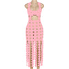 Hollow High Waist Slim-Fit Slimming Dress