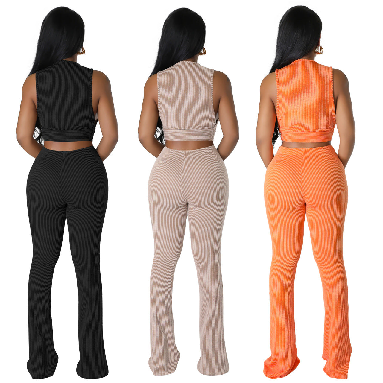 Sexy Bootcut Trousers 2PC Set