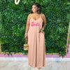 Sling Loose Floor Skirt Dress