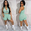 Zipper Vest Sports Two-Piece Set