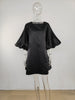 Pleated Lantern Sleeve Doll Dress