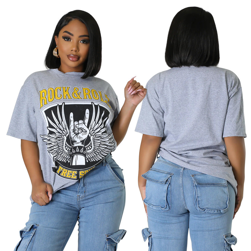 Printed Short Sleeved T-shirt