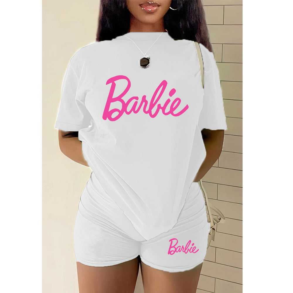 T-shirt Shorts Set Sports Suit Two Piece