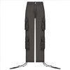 Hip Hop Style Low Waist Multi-Pocket Casual Pants