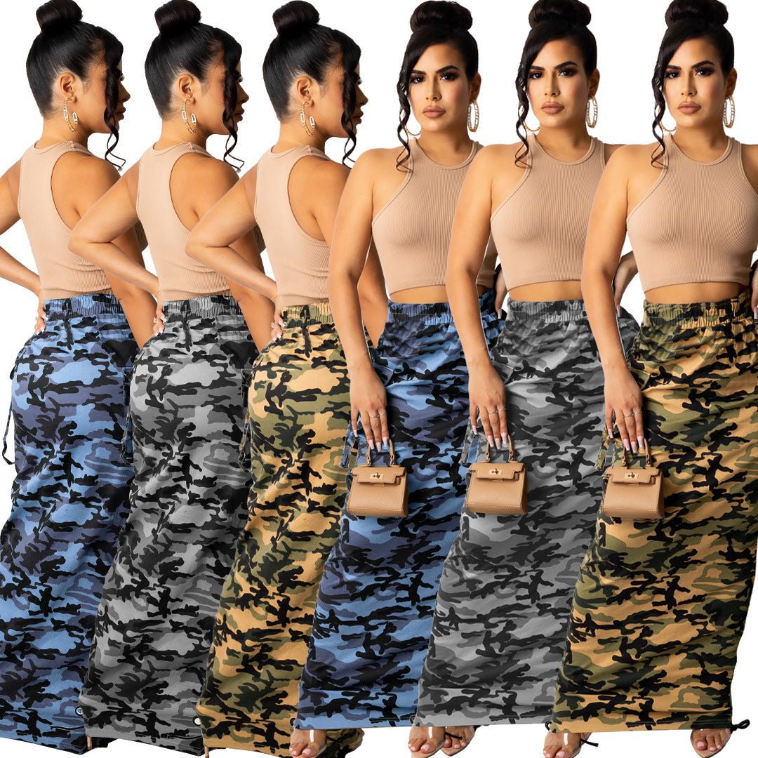 Camo Printed Skirt