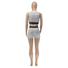 Casual Summer New Striped 2PC Set