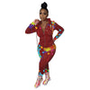 Splash printed sweater 2pc set