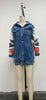 3D Digital Women's Printed Wear Long-Sleeved Denim Jacket