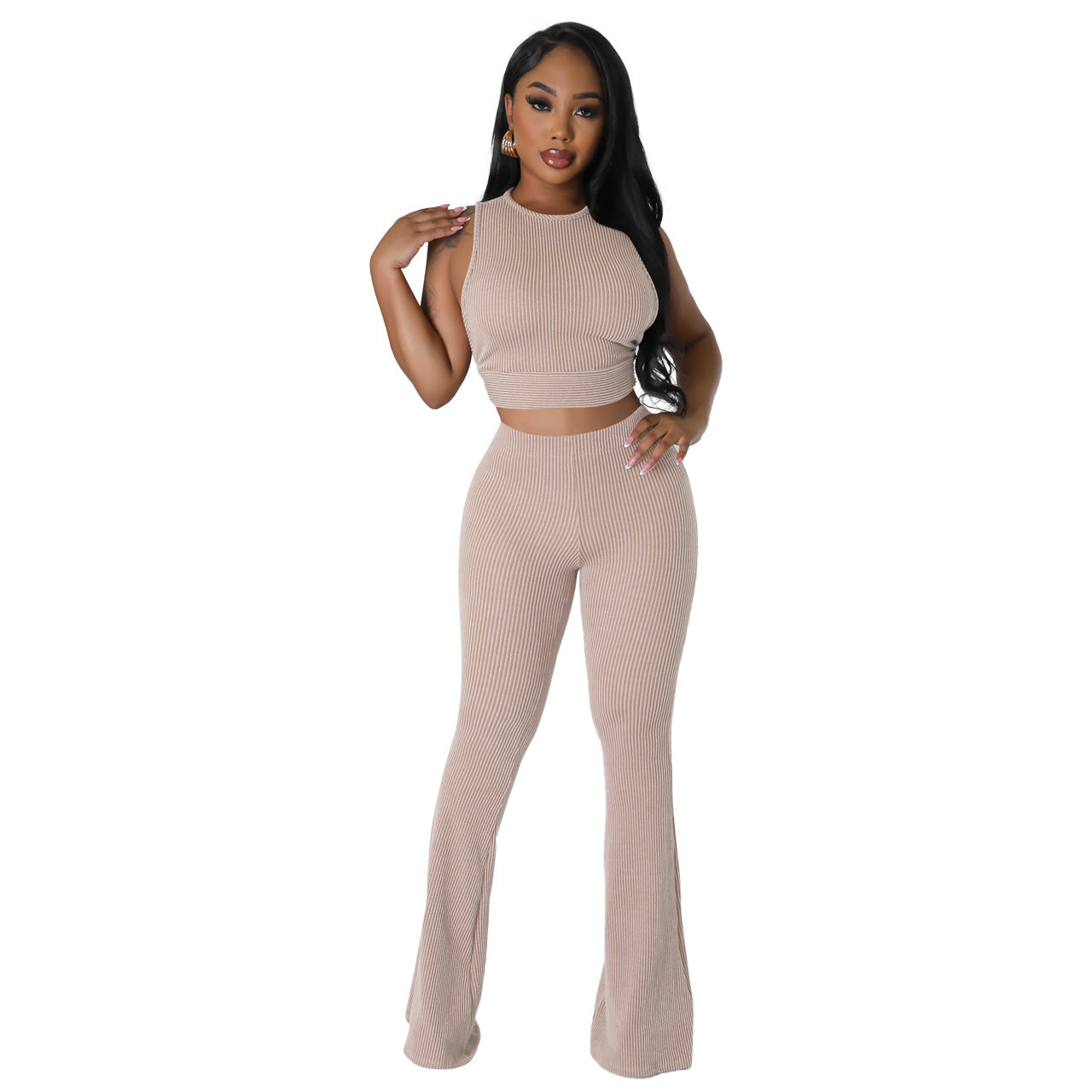Sexy Bootcut Trousers 2PC Set