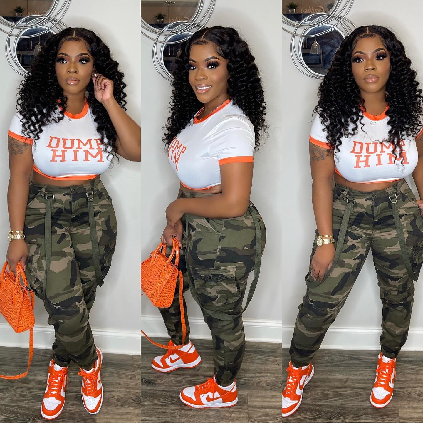 Camouflage All-Match Ankle Banded Overalls