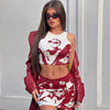 Cartoon Printed 2PC Outfit