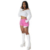 Deep Pocket Strap Leather Shorts