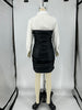 Shirt Stitching Leather Skirt Pleated Fake Two-piece Punk Dress