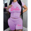 T-shirt Shorts Set Sports Suit Two Piece