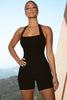 Halter Casual Sports Yoga Shaping Jumpsuit