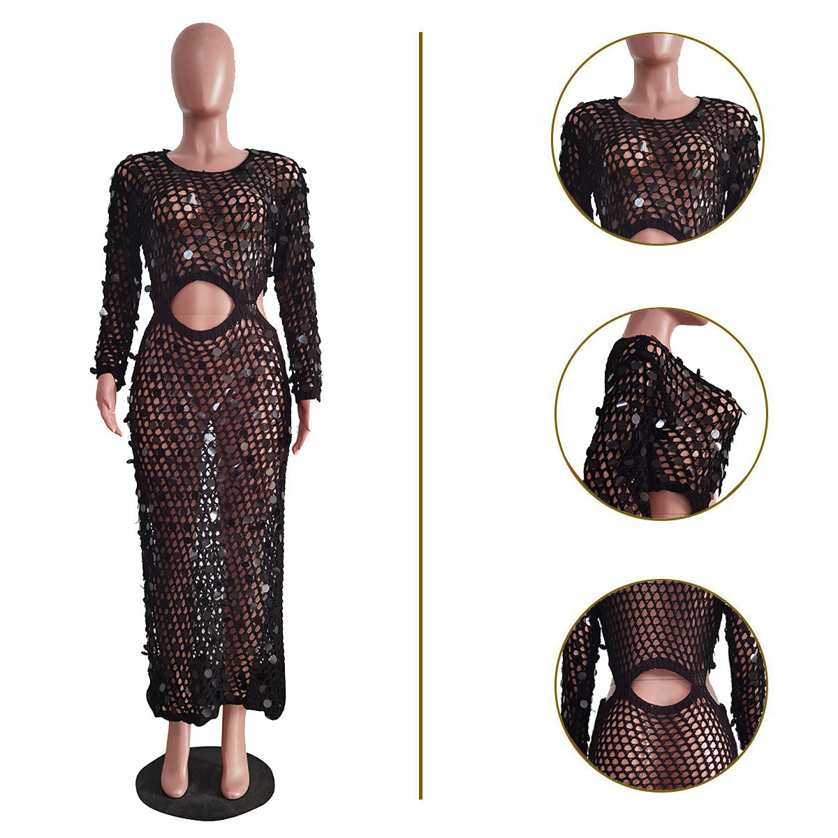 Handmade Knit Casual Hollow-out Beach Dre