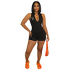 Casual Zippe One-Piece Jumpsuit