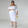 Large One Line Solid Bubbled 2PC Set