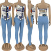 US Dollar Printed Slim Fit 2PC set