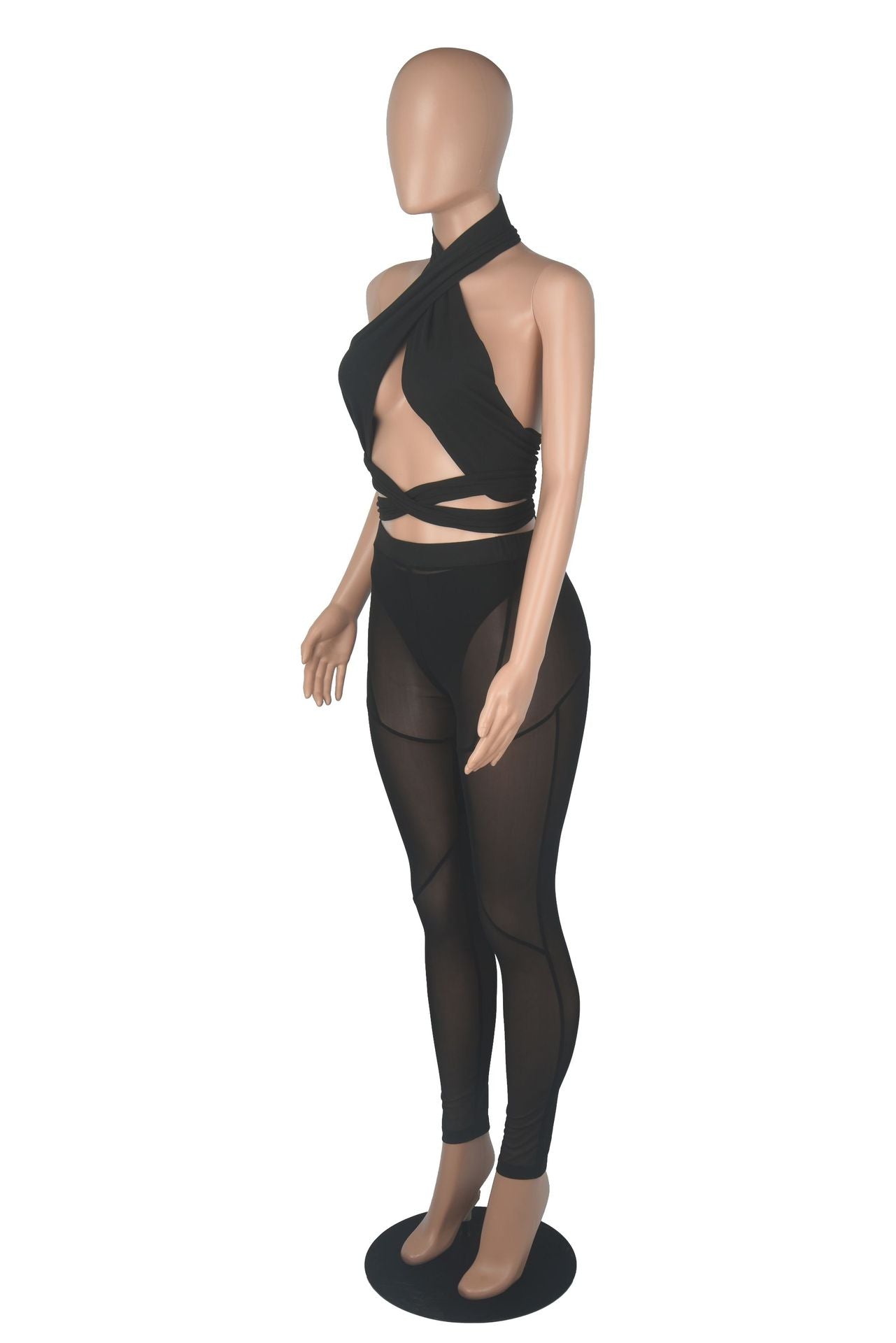 Sexy Stitching See-through 3PC Set