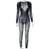 Butterfly Tight Long Sleeved Jumpsuits