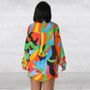Printed Long Sleeve Shorts Two-piece Set