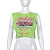 Printed Split Top Shirt