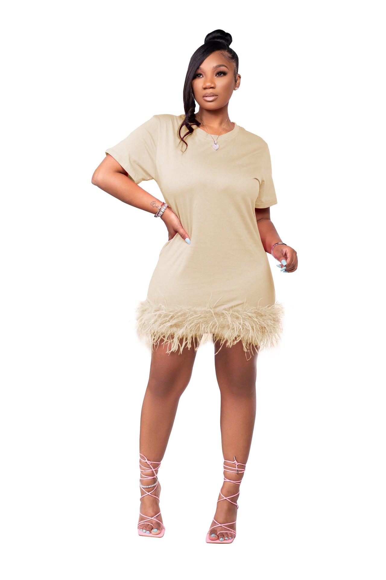 Cute Feather Dress