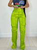 Solid Color Multi-Pocket Workwear pants
