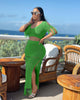 Split wool hand hook knitted tassel two-piece set
